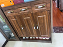 元霄子 鞋柜家用門(mén)口多功能靠墻收納儲物柜多層大容量小戶(hù)型實(shí)木質(zhì)鞋架 胡桃色 三門(mén)長(cháng)90*35*106cm 曬單實(shí)拍圖