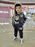 G.DUCKKIDS男童套裝秋冬款三件套裝嬰兒童純棉小孩寶寶衣服0冬裝1-2-3歲外套 MSN毛毛熊雙層三件套灰色 加絨 100cm 曬單實拍圖