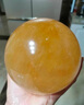 班德拉斯黃色水晶球擺件天然原石客廳裝飾風(fēng)水球招財擺件方解石辦公室擺件 黃色水晶球擺件 直徑16厘米 曬單實拍圖