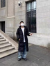 WHIM NASA新款棉服男冬季外套中長款潮流連帽加厚保暖羽棉衣絨服男情侶寬松 黑色 XL 曬單實(shí)拍圖