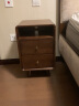 家逸床头柜卧室床边柜现代简约实木带抽屉储物小柜子收纳柜 实拍图