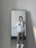 純棉連帽衛衣男情侶款秋冬加絨加厚保暖休閑寬松落肩大碼打底衫男 黑色 XL 曬單實(shí)拍圖