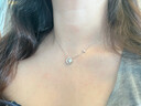 KARZUMYA 星月項鏈女純銀吊墜莫桑石小眾輕奢精致生日禮物情人節送女友 星月項鏈 曬單實(shí)拍圖