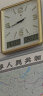 北极星 挂钟14英寸万年历温湿度计创意客厅日历挂表钟表金黄双液晶 实拍图