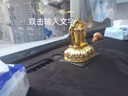 雪域印象德田車(chē)載太陽(yáng)能轉金輪汽車(chē)擺件車(chē)內飾品擺件中控臺儀表臺轉金桶 (金色)+裝500萬(wàn)六字真言 曬單實(shí)拍圖