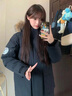 東北哈爾濱極寒保暖鵝絨羽絨服女2025冬季工裝短款加厚防水外套男 黑色-女士-3712 -40度保暖 M （90鵝絨255克） 建議（90-105斤） 曬單實(shí)拍圖