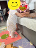微獅牧尼夏季嬰兒短袖長褲連體衣薄款新生兒衣服男女寶寶哈衣夏裝 本白 80cm 曬單實拍圖