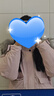 VEGA CHANG三防羽絨服女2025年秋冬新款連帽貉子毛領(lǐng)加厚保暖外套 柔霧粉（三防版） S 曬單實拍圖