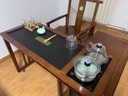 奢檀實(shí)木茶桌茶臺(tái)小戶(hù)型陽(yáng)臺(tái)新中式家用旋轉(zhuǎn)泡茶臺(tái)移動(dòng)茶臺(tái)燒水壺一體 1.0米小戶(hù)型旋轉(zhuǎn)茶臺(tái)+電磁爐 單桌 曬單實(shí)拍圖