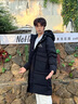卡帕（Kappa）背靠背保暖羽絨服女款2024新款冬連帽長款防寒服外套男K0EZ2YY08D 黑色-990 M 曬單實拍圖