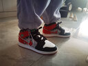 耐克（NIKE）休閑鞋女鞋春季新款運動(dòng)鞋Air Jordan 1 AJ1 喬1中幫籃球鞋板鞋 DM1208-150黑紅圣誕 39 曬單實(shí)拍圖