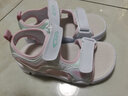 安踏兒童涼鞋女小童沙灘鞋2024夏季新款露趾透氣魔術(shù)貼足弓涼鞋 安踏白/水果粉/泡沫綠-2 29 碼 曬單實(shí)拍圖
