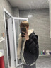 西域駱駝（VANCAMEL）高檔MRNEARLY美式cleanfit毛領(lǐng)座山雕夾克棉服男冬季加厚短款工裝 黑色 (普通款) M 曬單實(shí)拍圖