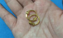 碧霓珠寶 999.9足金耳飾 車花靈珠耳釘轉(zhuǎn)運珠 圈圈耳墜 黃金耳環(huán) 耳圈 2.6克 曬單實拍圖