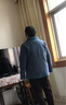 俞兆林奶奶春秋外套長(zhǎng)袖老年人衣服老太太呢子厚款上衣媽媽翻領(lǐng)女裝 藍(lán)色 3XL 【推薦110-125斤】 曬單實(shí)拍圖