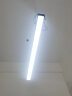真有材 LED长条灯办公室工业长方形工程平板吊线灯商场超市店铺健身房灯 黑框白光1.2米*7厘米-36瓦 实拍图