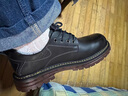 啄木鳥(niǎo)男鞋軟底大頭皮鞋男韓版真皮休閑鞋牛筋底工裝鞋男英倫鞋潮 黑色 40 曬單實(shí)拍圖