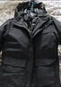 雪中飛三合一機能沖鋒衣款羽絨服男女同款冬季防風(fēng)戶(hù)外運動(dòng)連帽保暖外套 幾何黑（5915F） S (165) 曬單實(shí)拍圖