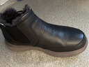 可牧麗羊男士皮毛一體雪地靴男款棉靴加絨加厚東北大棉鞋真皮羊毛保暖男鞋 黑色【建議拍大一碼】 40 曬單實(shí)拍圖