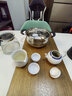 玉柏 玉柏玲瓏景德鎮(zhèn)茶具套裝中式白瓷器茶杯茶壺蓋碗高端陶瓷2024 家和業(yè)旺·米粒（茶壺款） 8頭 曬單實(shí)拍圖