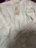 无印良品（MUJI）女式 法兰绒 立领衬衫 格子内搭 衬衣 纯棉全棉 女士秋款BCB19C1A 米白色 XL 实拍图