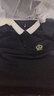 逐夢(mèng)顏夏季新款刺繡翻領(lǐng)polo衫T恤男潮精神小伙短袖男韓版修身網(wǎng)紅潮牌t 兔6035黑色【店長(cháng)主推升級高品質(zhì) L 曬單實(shí)拍圖