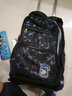 迪嘉樂(lè )小學(xué)生拉桿書(shū)包男孩3-6年級滑輪可拆卸初中學(xué)生大容量背包爬樓梯 黑藍六輪 曬單實(shí)拍圖