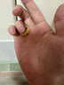 中國(guó)黃金（CHINA GOLD）足金5G硬金蹦迪三圈記憶黃金戒指送女友老婆七夕節(jié)情人節(jié)禮物 10#金重約2.2g 曬單實(shí)拍圖