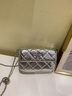 viney牛皮包包女包時(shí)尚小方包輕奢高級感斜挎單肩包生日禮物送女友老婆 【銀色】女生閨蜜實(shí)用走心 品牌小眾百搭洋氣通勤少女休閑 曬單實(shí)拍圖