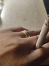 瑞諾黃金戒指男士999足金開口素圈戒子飾品生日生日禮物送女友 磨砂寬4mm 重約4.35克/順豐速運(yùn) 曬單實拍圖