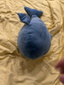 名創(chuàng)優(yōu)品（MINISO）海洋系列鯊魚公仔女生可愛毛絨玩具玩偶家居場景擺件柔軟沙發(fā)抱枕 淺色鯊魚20*56cm抱枕 曬單實拍圖