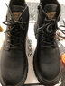 三利泰（SANLITAI）大碼馬丁靴男秋季46碼高幫工裝鞋子47休閑男士真皮靴子48加寬男鞋 3022黑色 47 曬單實(shí)拍圖