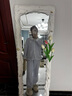嫚熙（EMXEE）秋冬莫代爾空氣棉孕婦哺乳月子服家居服 北極藍-兩件套 L【三層空氣夾棉，柔軟防靜電】 曬單實拍圖