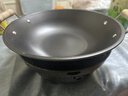 海滌（HAIDI）精鐵干鍋鍋具家用防風(fēng)固體酒精爐子戶外小火鍋專用鍋仔商用 木柄鍋仔-黑色 23cm 曬單實拍圖