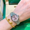 勞力士（ROLEX）日志型系列女表表徑31mm自動機(jī)械時尚休閑商務(wù)瑞士手表送禮物 表徑31粉盤條釘m278274-0014 曬單實(shí)拍圖