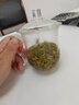 貝多嘉茶飲杯專用透明玻璃杯蓋梅蘭竹菊帶把杯子玻璃水杯蓋子 曬單實拍圖