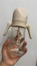 貝思卡兒兒童1-3歲PPSU防脹氣嬰兒護(hù)齒標(biāo)準(zhǔn)口徑防噴吸管感溫變色鴨嘴奶瓶 艾格白ppsu 300ml 自帶吸嘴+吸管組 曬單實拍圖