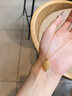 中國黃金（CHINA GOLD）黃金吊墜女足金樹(shù)葉項鏈新款金枝玉葉吊墜鎖骨鏈七夕生日禮物女生 樹(shù)葉吊墜 約2.1g【贈925銀鏈+情人節禮盒】 曬單實(shí)拍圖