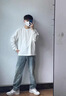Lee dprre厚實(shí)打底衫重磅純棉圓領(lǐng)長(zhǎng)袖T恤純白色基礎(chǔ)款男女內(nèi)搭上衣春秋潮 白色長(zhǎng)袖（品質(zhì)新疆純棉） L 建議：（140-160斤） 曬單實(shí)拍圖