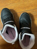 Skechers斯凱奇兒童棉鞋冬季時(shí)尚女童皮鞋短靴加絨保暖雪地靴8701648L 曬單實(shí)拍圖