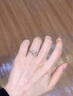 DRAGBOLL鉆戒女925銀戒指莫桑石高級感百搭結婚求婚七夕送女朋友生日禮物 玫瑰金 12號 曬單實(shí)拍圖