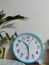 康巴丝（COMPAS）挂钟 创意简约钟表客厅石英钟表挂墙时钟 c2855 蓝色 实拍图