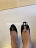 菲拉格慕（Ferragamo）女士Vara蝴蝶結高跟鞋 0591963_1D _ 80 禮物送女友 曬單實(shí)拍圖