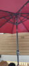 莫 家戶(hù)外中柱傘圓形LED燈珠太陽(yáng)能遮陽(yáng)傘室外廣告擺攤傘桌椅傘 太陽(yáng)能燈珠中柱傘(咖啡色) 曬單實(shí)拍圖