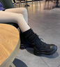 誼嘉寶棉鞋女外穿加絨加厚雪地靴防滑水東北抗寒零下40度戶(hù)外冬季馬丁靴 2531黑色 加絨 加厚 40 加絨加厚建議加大一碼 曬單實(shí)拍圖