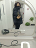 妍莉芬（yanlifen）黑色連帽羽絨棉服女短款2025年冬季新款加厚棉襖小個子棉衣外套女 黑色 L 約135斤以內(nèi) 曬單實拍圖