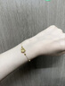 老鳳祥蓮花黃金手鏈女足金手串轉(zhuǎn)運珠七夕情人節(jié)禮物送女友老婆生日 【京速達(dá)】足金蓮花吊墜+贈925銀手鏈 曬單實拍圖