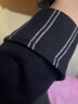 犬印本鋪（INUjIRUSHI）孕婦裝女條紋拼接直筒連衣裙外出服 藏青色 曬單實(shí)拍圖