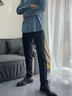 萊克斯頓七夕禮物【商場同款】男裝春夏新款抗皺休閑褲男易打理修身長褲男 黑色 31 曬單實(shí)拍圖