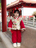 鸞雀翔一周歲衣服女寶寶加絨套裝冬季3歲女童裝2025年新款兒童服裝女孩 紅色拜年服 兒童春節衣服 100 建議身高90-100 體重24-30斤 曬單實(shí)拍圖
